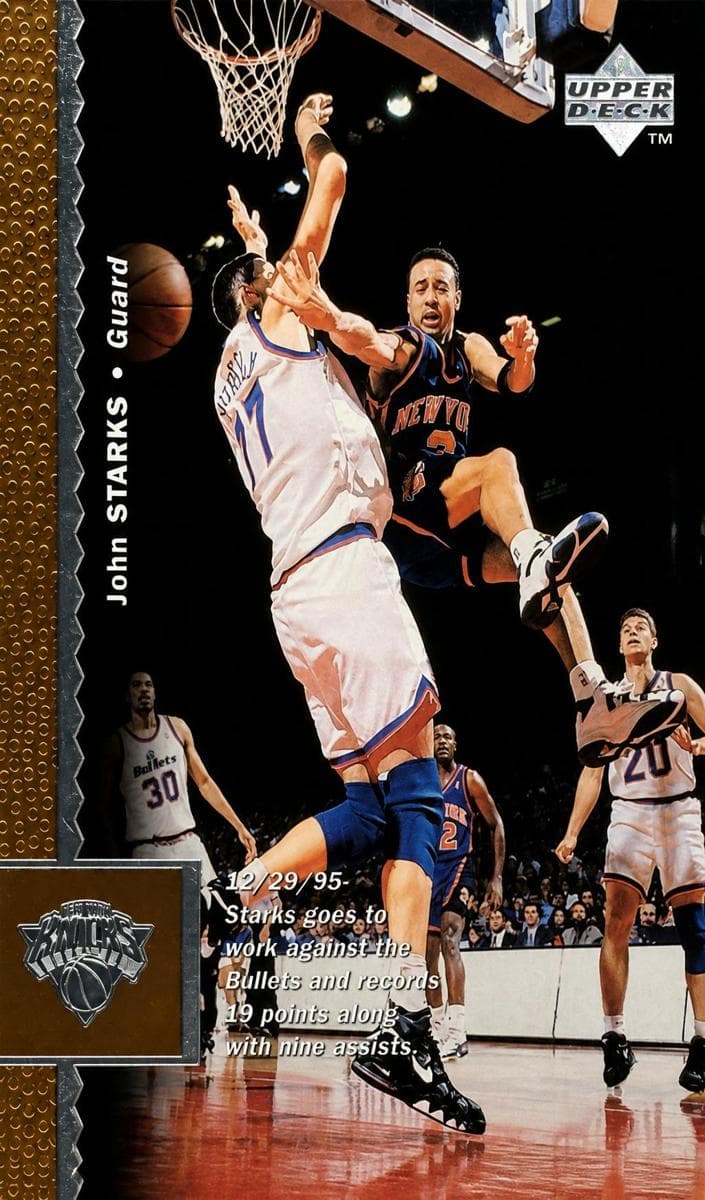 John Starks 1996 upper-deck Upper Deck