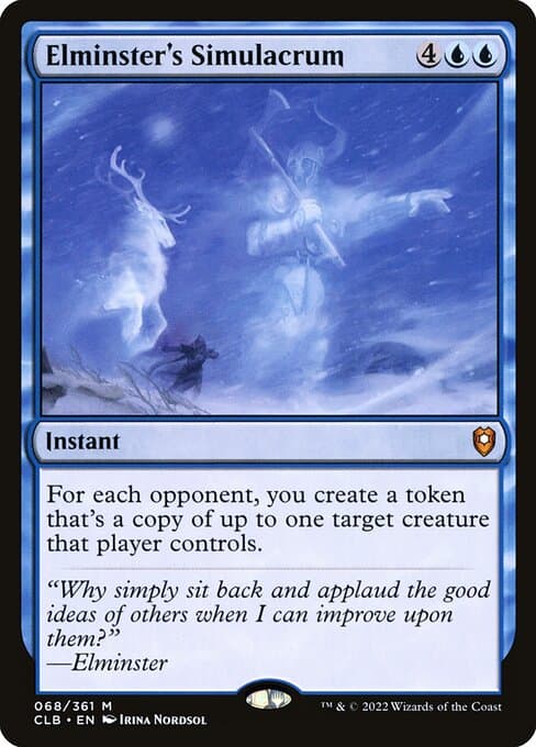 Elminster's Simulacrum 2022 Magic: The Gathering Commander Legends: Battle for Baldur's Gate