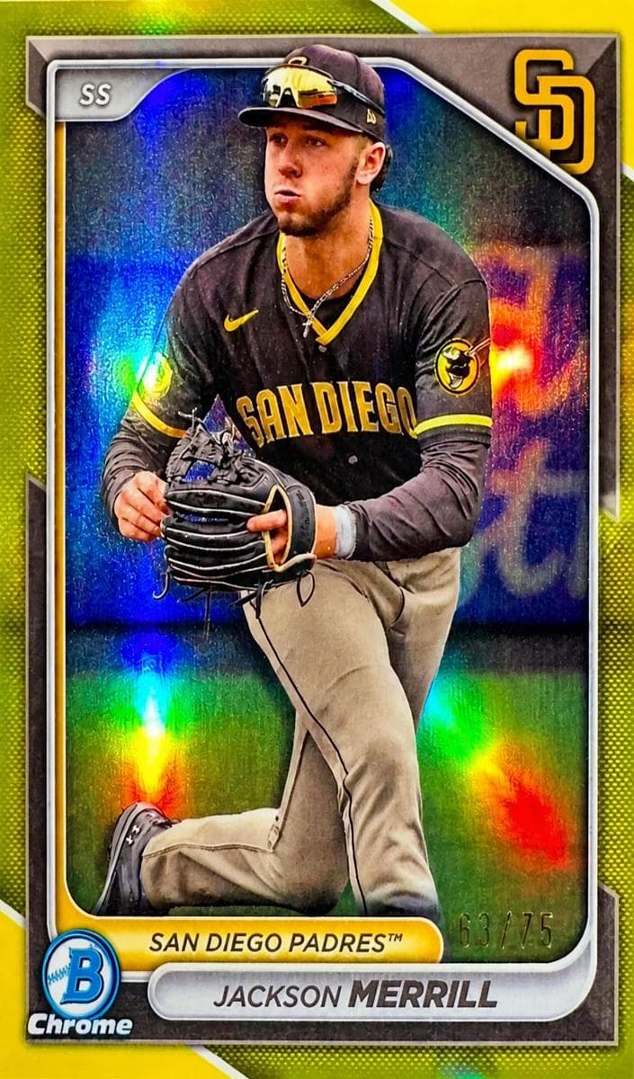 Jackson Merrill 2024 bowman Bowman Chrome Prospects
