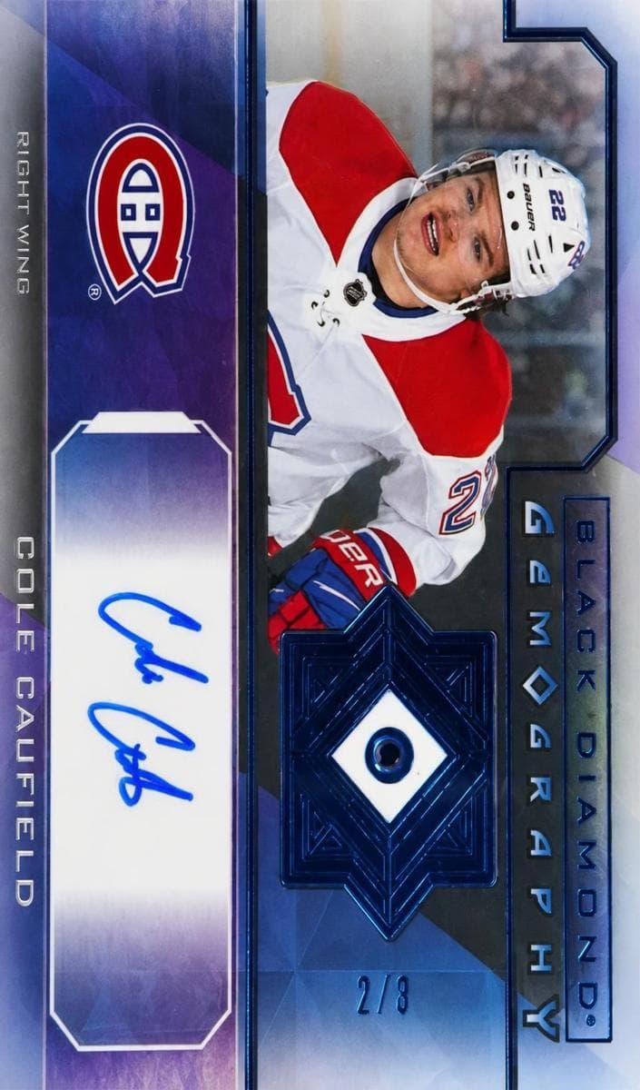 Cole Caufield 2021 upper-deck Black Diamond