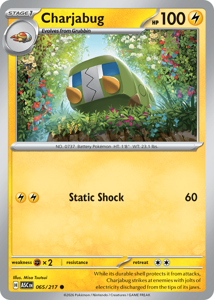 Charjabug 2026 Pokemon Ascended Heroes Ball