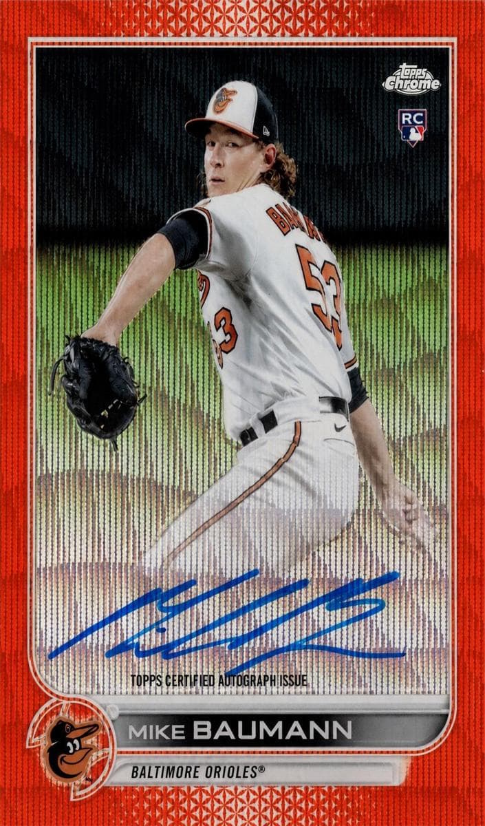 Mike Baumann 2022 topps Topps Chrome