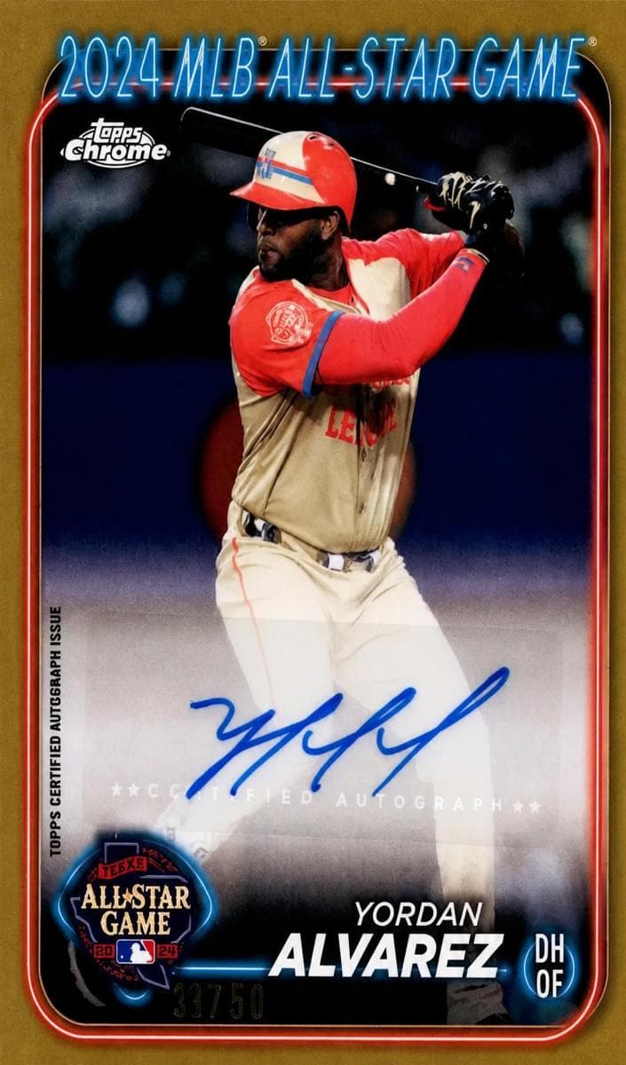 Yordan Alvarez 2024 topps Topps Chrome Update