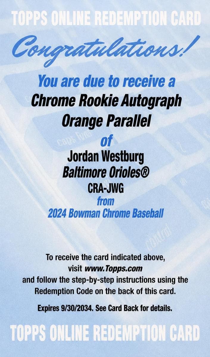 Jordan Westburg #CRA-JWG