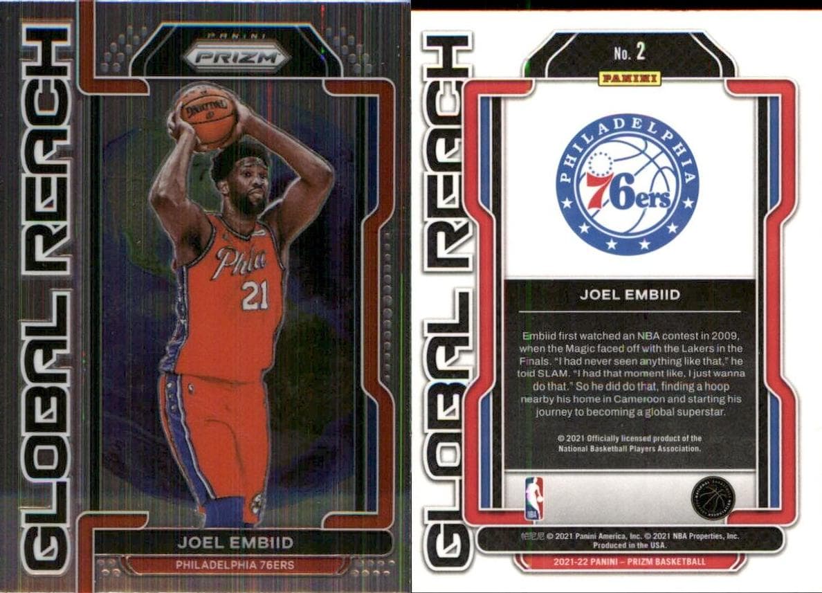 Joel Embiid 2021 panini Panini Prizm