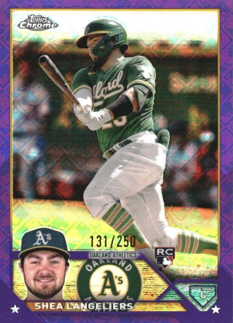 Shea Langeliers 2023 topps Topps Chrome Logofractor Edition