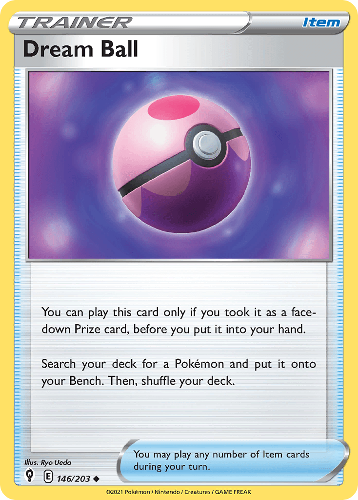 Dream Ball 2021 Pokemon Evolving Skies Prize Pack 1