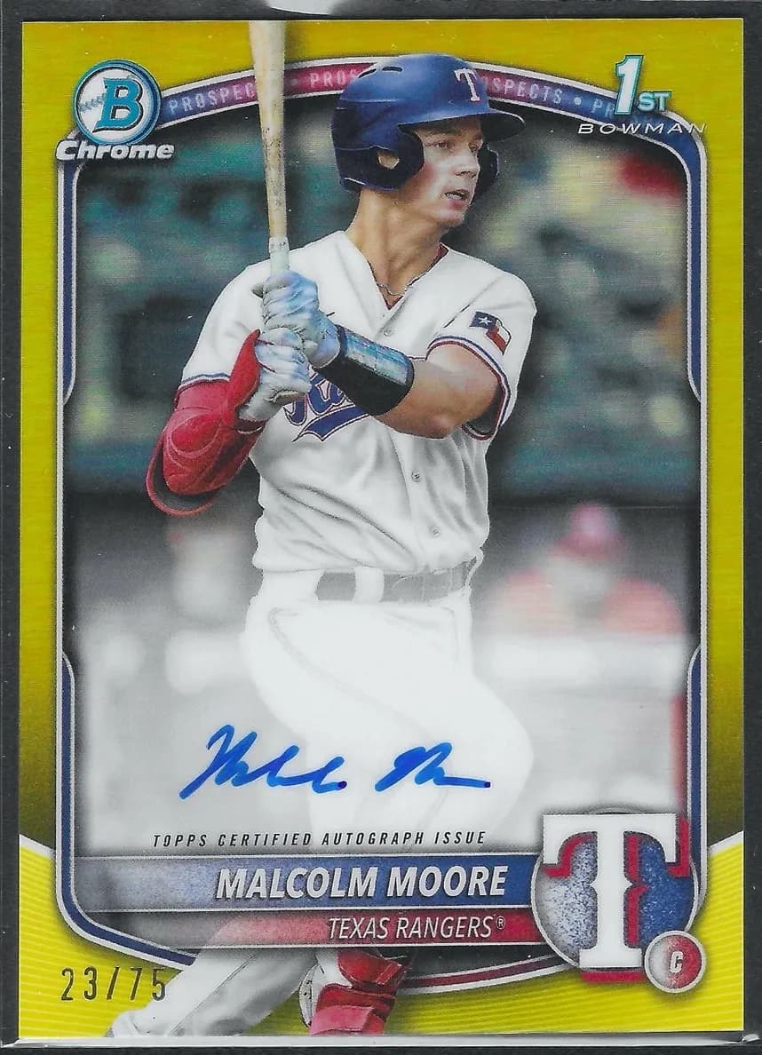 Malcolm Moore 2025 bowman Bowman Chrome Prospects