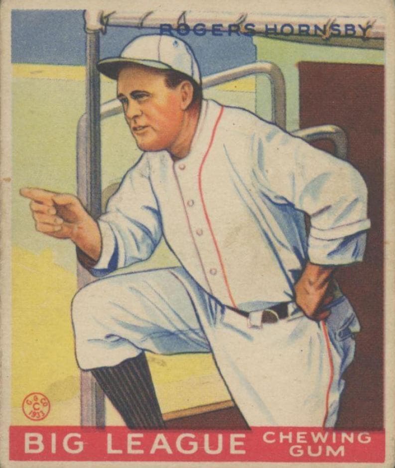 Rogers Hornsby 1933 unknown