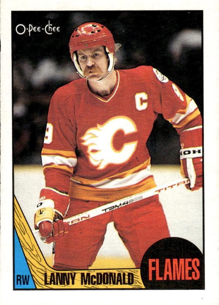 Lanny McDonald 1987 topps O-Pee-Chee