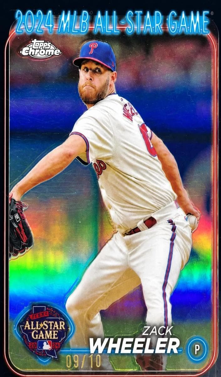 Zack Wheeler 2024 topps Topps Chrome Update