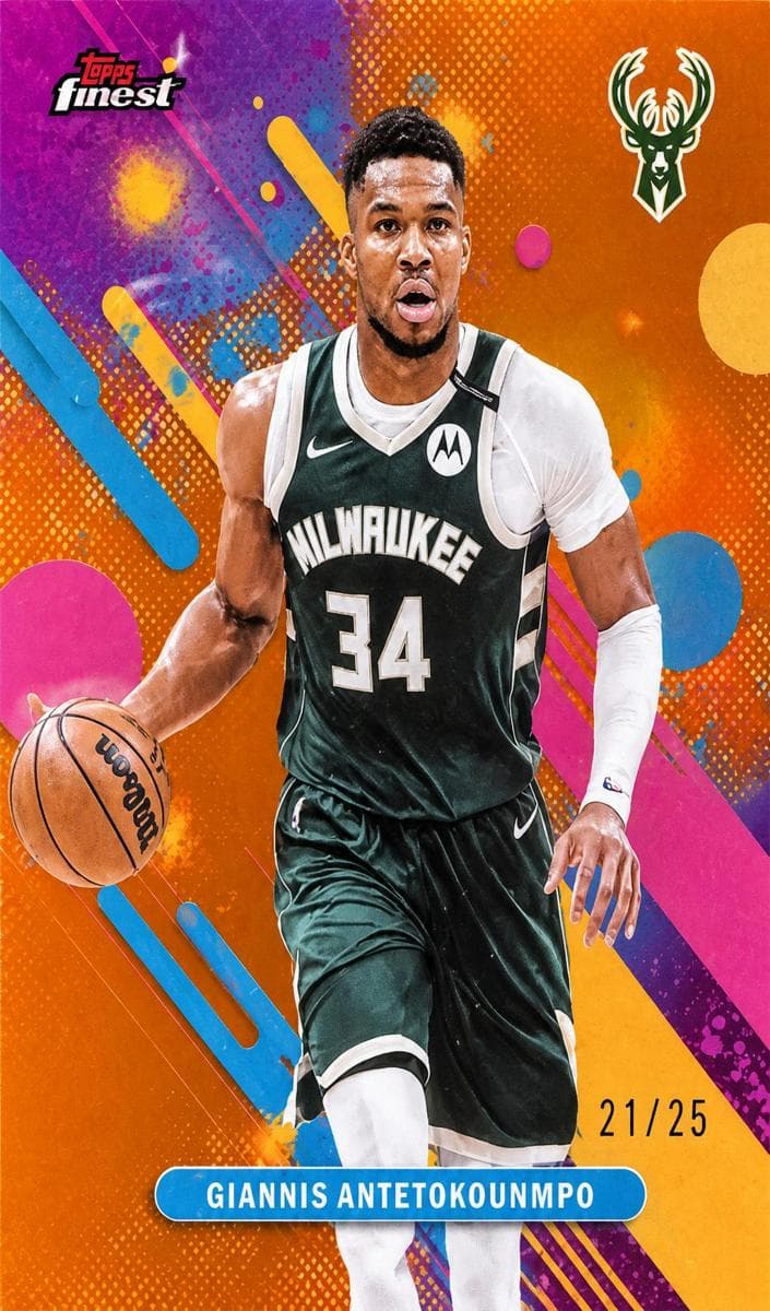Giannis Antetokounmpo 2025 topps Topps Finest