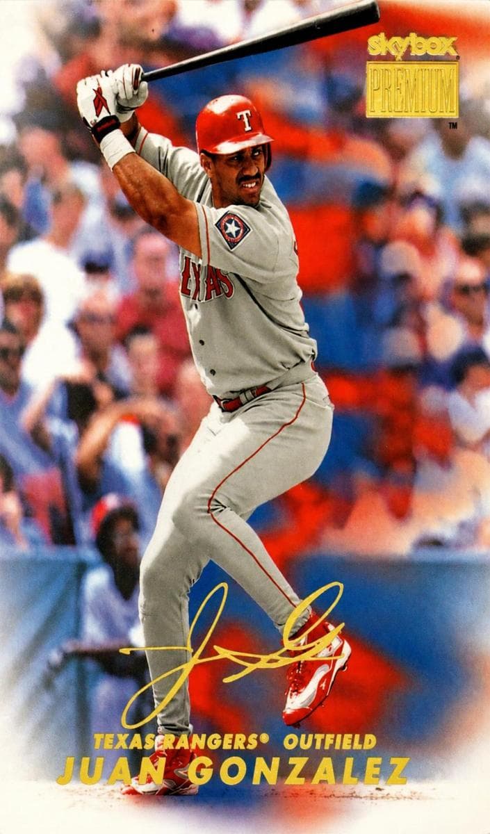 Juan Gonzalez 1999 fleer SkyBox Premium
