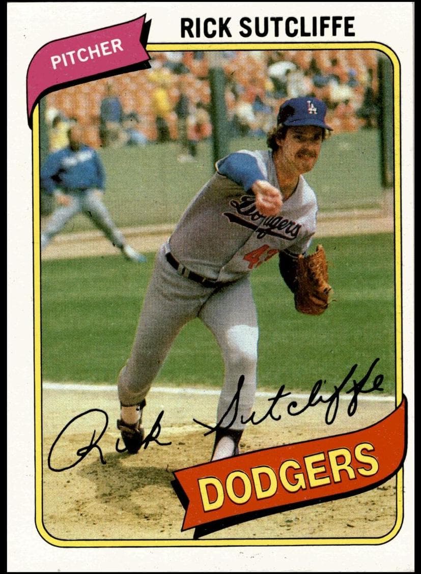 Rick Sutcliffe 1980 topps Topps