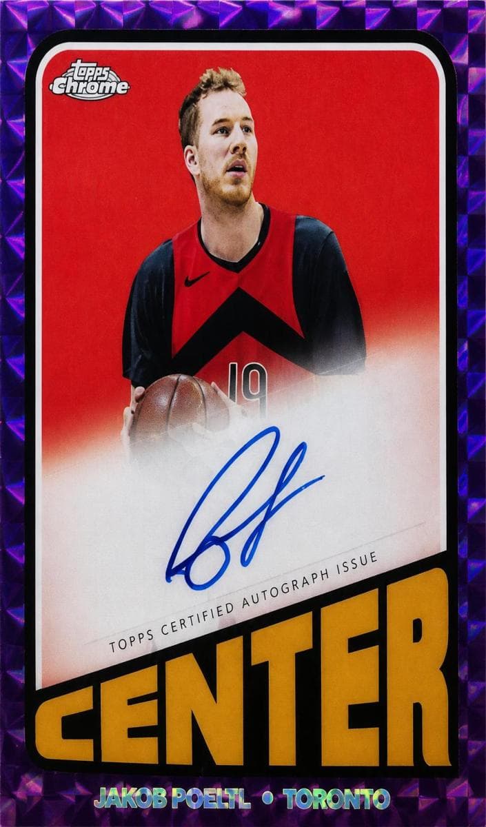 Jakob Poeltl 2023 topps Topps Chrome