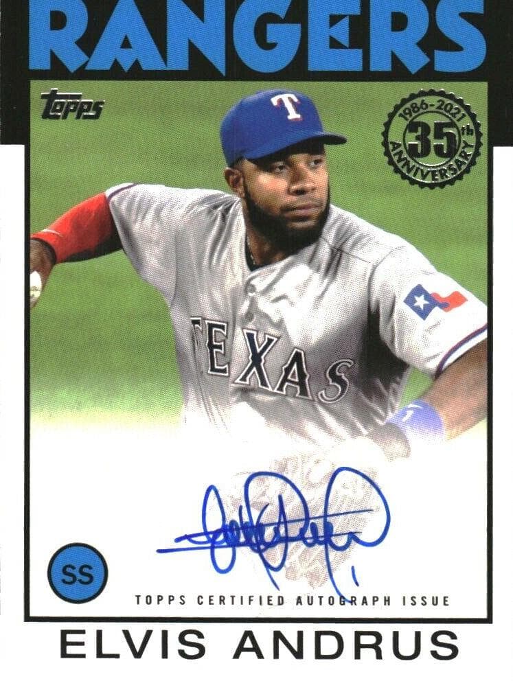 Elvis Andrus 2021 topps Topps