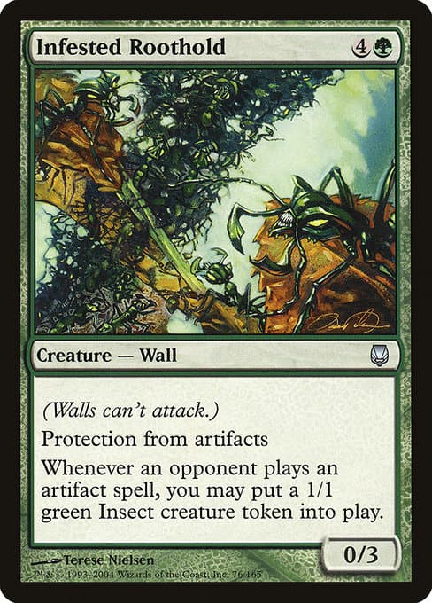 Infested Roothold 2004 Magic: The Gathering Darksteel