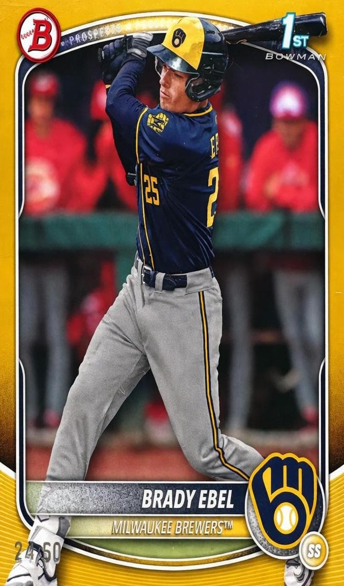Brady Ebel 2025 bowman Bowman Draft