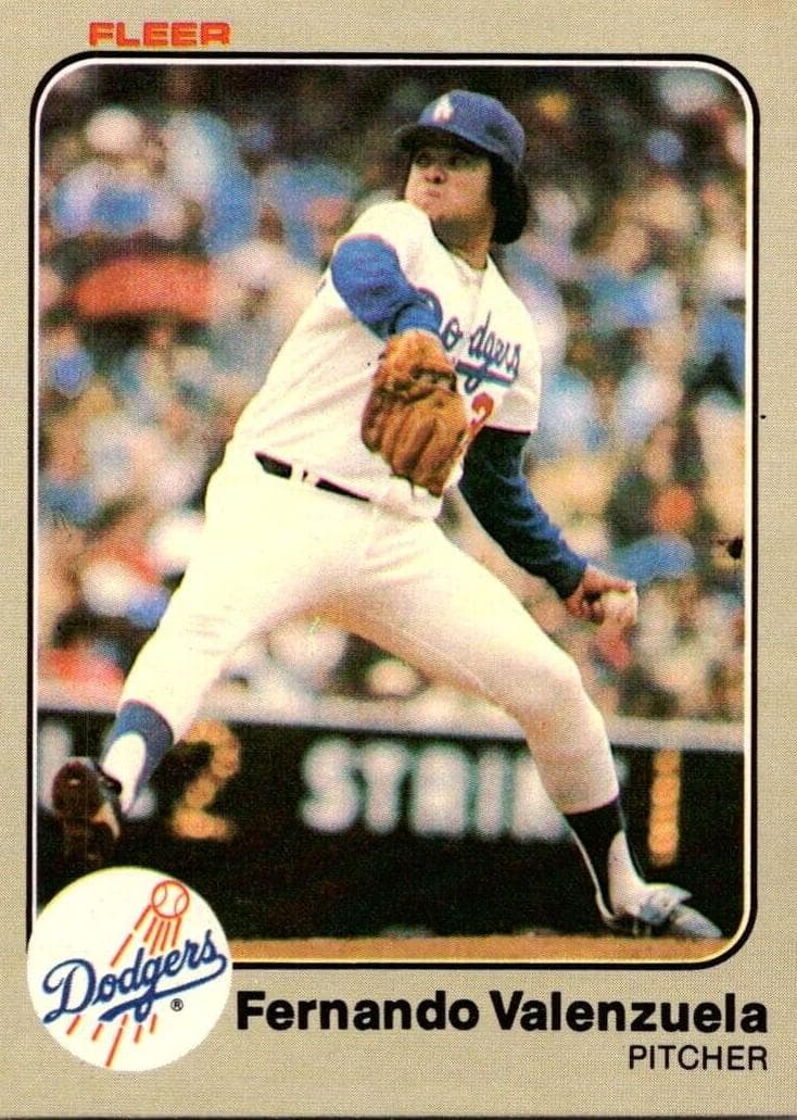 Fernando Valenzuela 1983 fleer Fleer