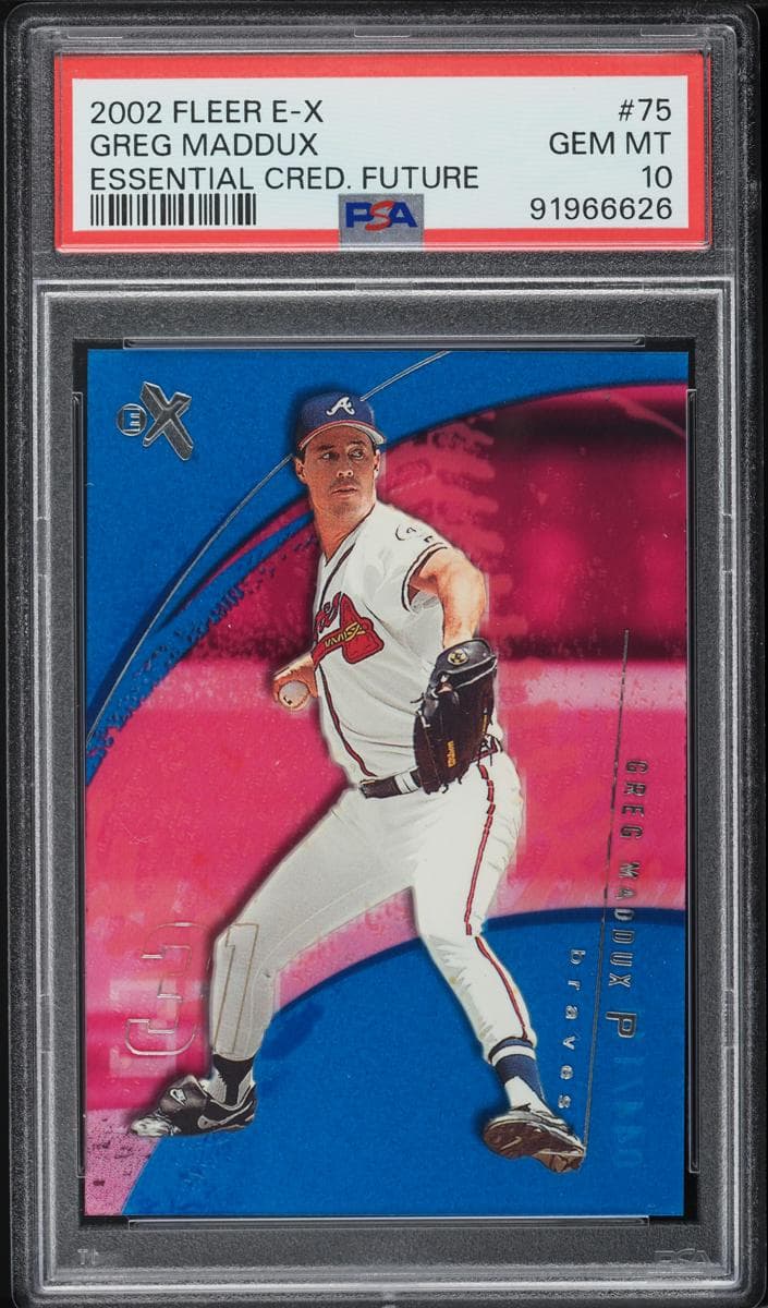 Greg Maddux 2002 fleer Fleer E-X