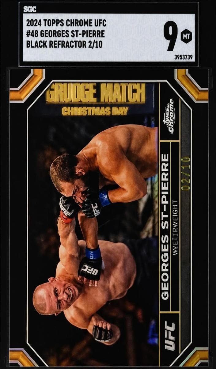 Georges St-Pierre 2024 topps Chrome Ufc Red Refractor