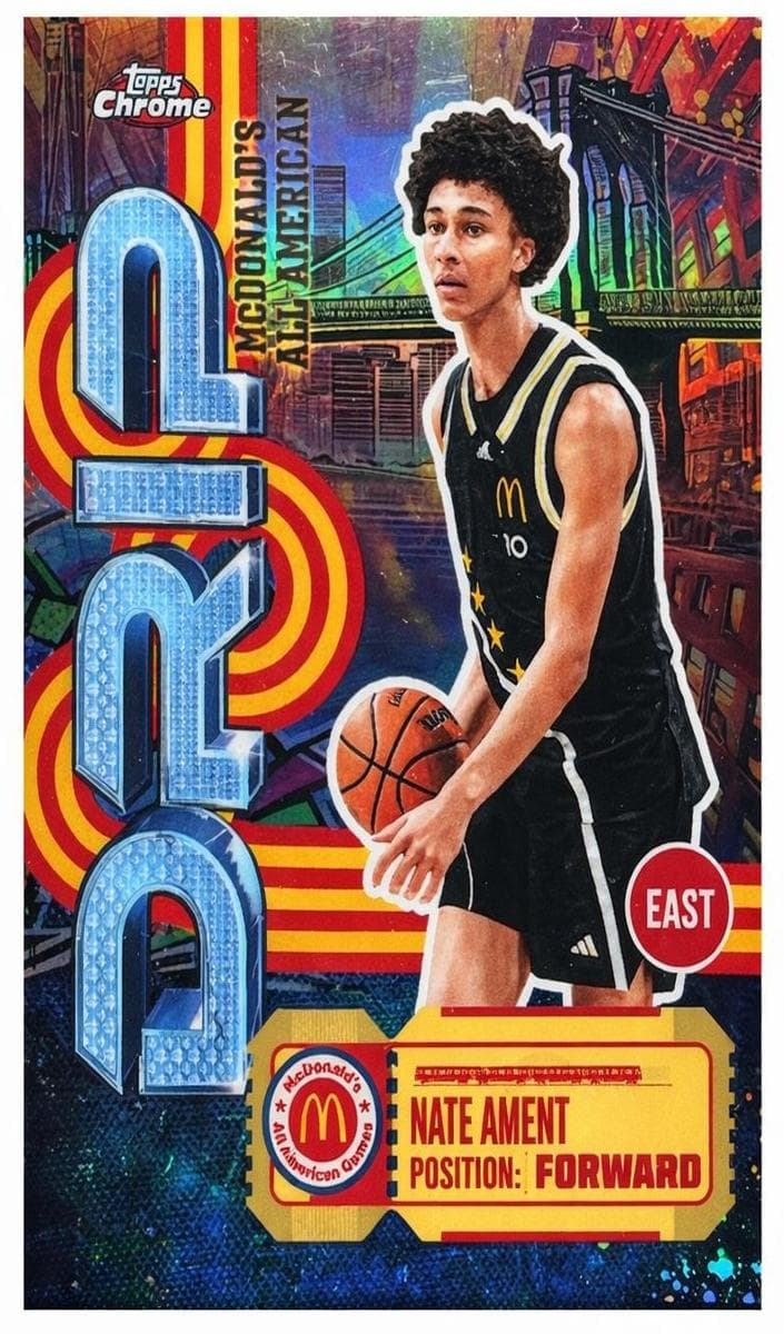 Nate Ament 2025 topps Topps Chrome McDonald's All American