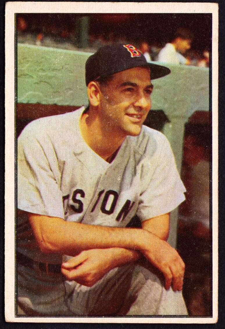 Lou Boudreau 1953 bowman Bowman Color