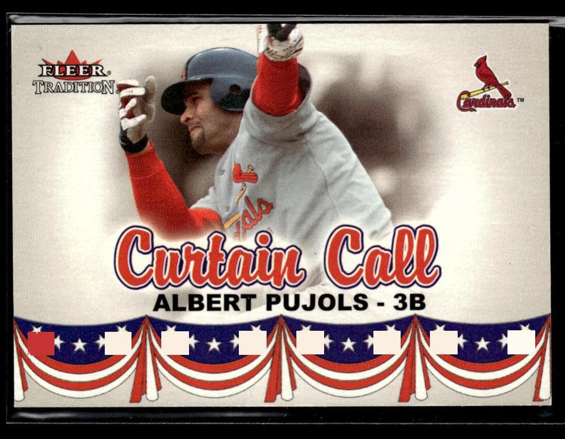 Albert Pujols 2002 fleer Fleer Tradition Update
