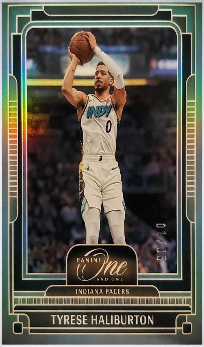 Tyrese Haliburton 2024 panini Panini One and One