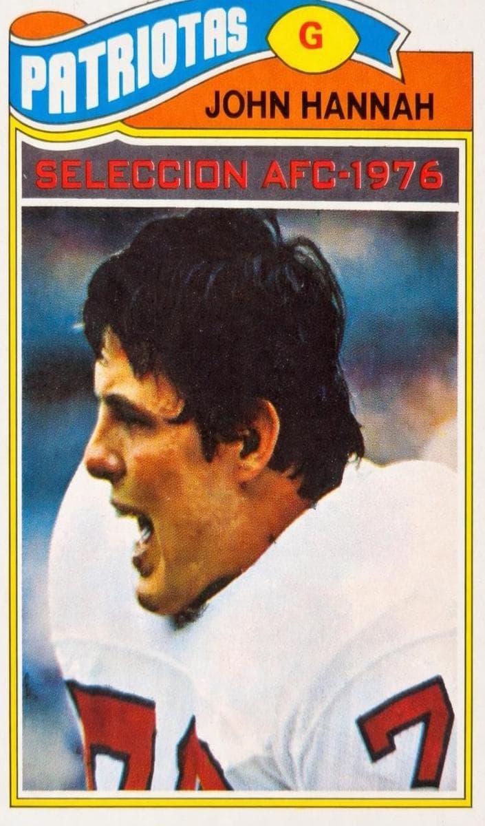 John Hannah 1977 topps Topps Mexican