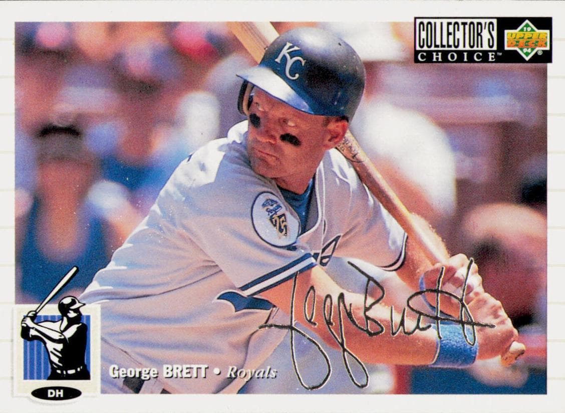 George Brett 1994 Upper Deck Collector's Choice auto card