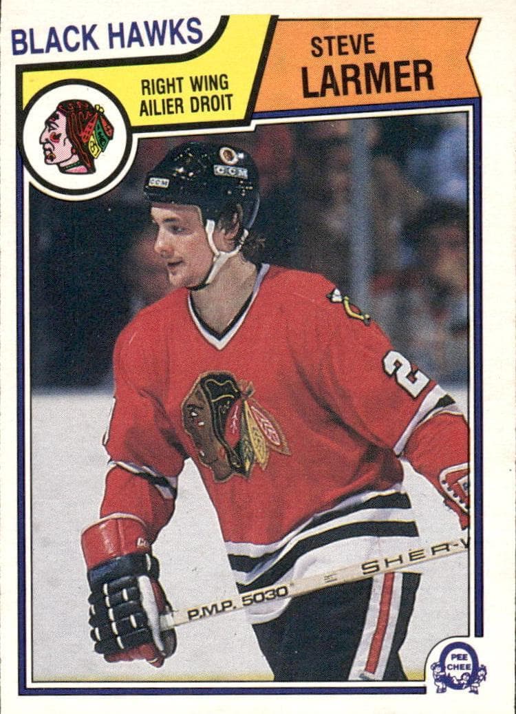 Steve Larmer trading card