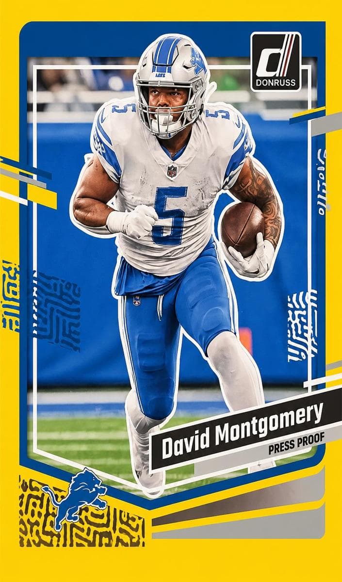 David Montgomery 2023 panini Panini Donruss