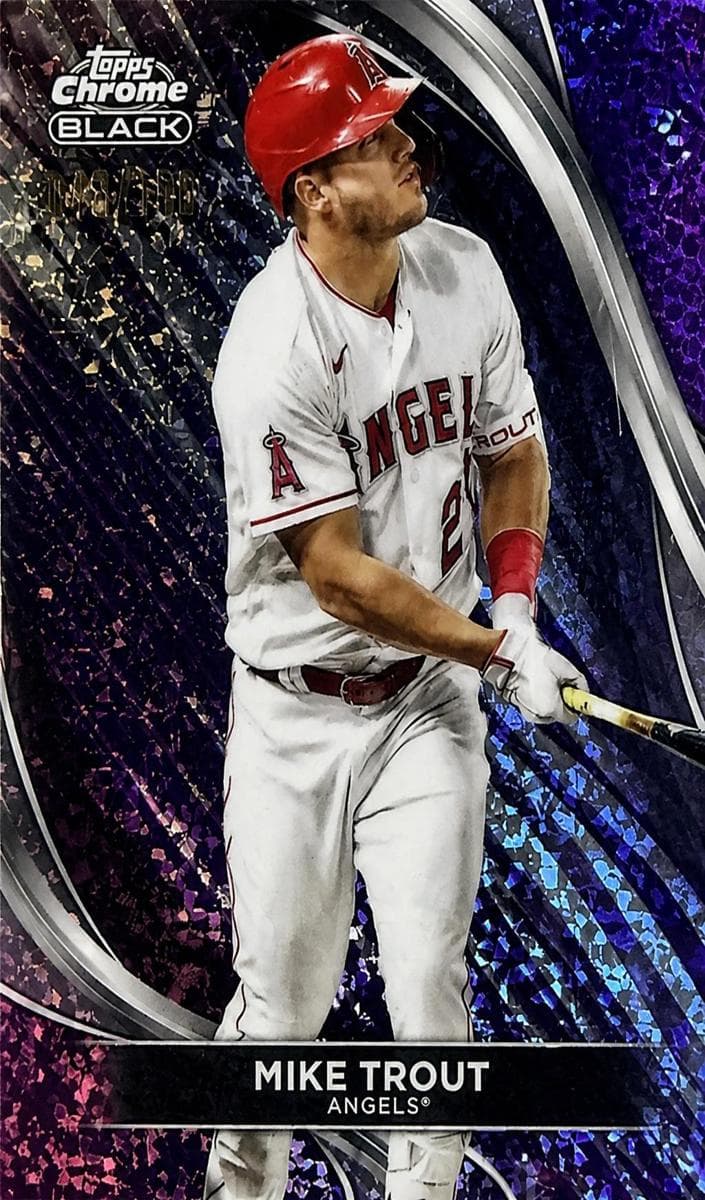 Mike Trout 2024 topps Topps Chrome Black