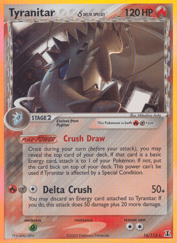 Gligar 2005 Pokemon Delta Species Stamped