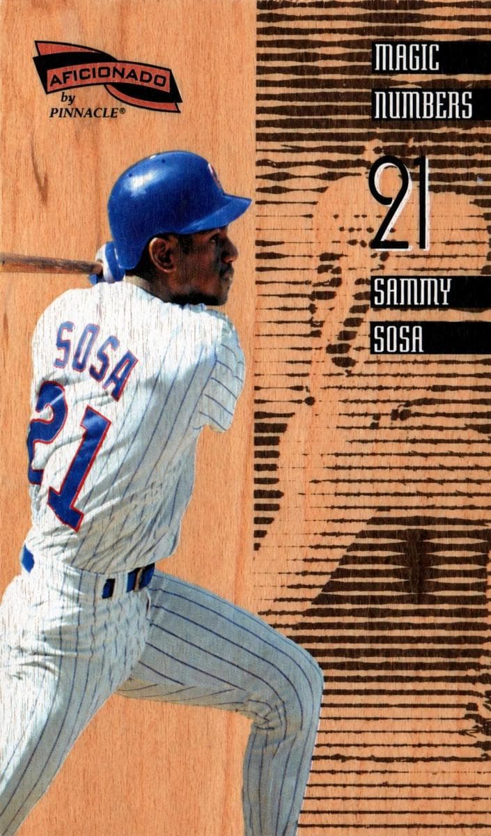 Sammy Sosa 1996 unknown Pinnacle Aficionado