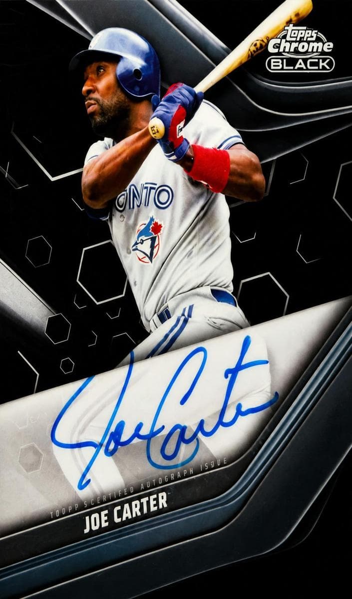 Joe Carter 2023 topps Topps Chrome Black