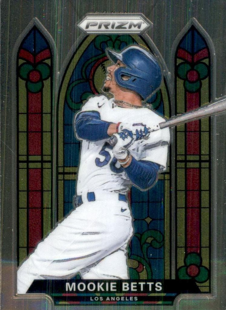 Mookie Betts 2021 panini Prizm Stained Glass