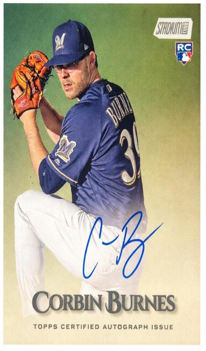 Corbin Burnes 2019 topps