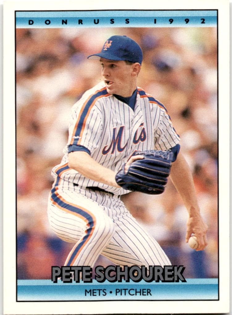 Pete Schourek 1992 panini Donruss
