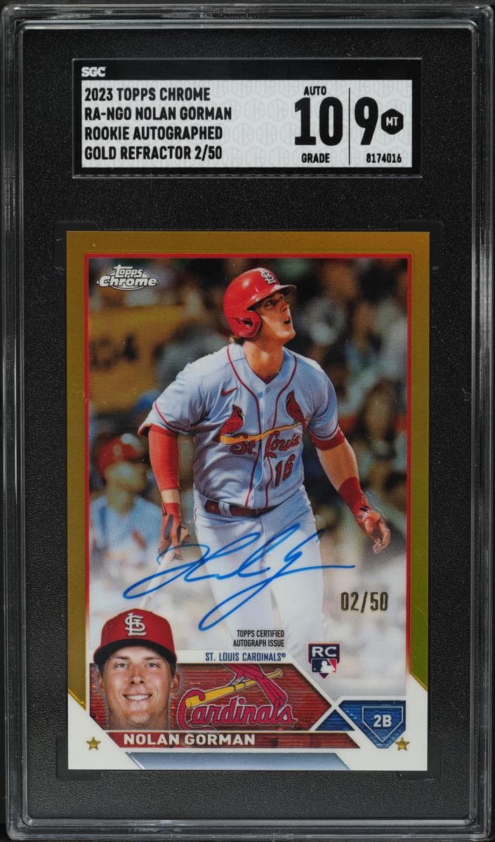 Nolan Gorman 2023 topps Topps Chrome