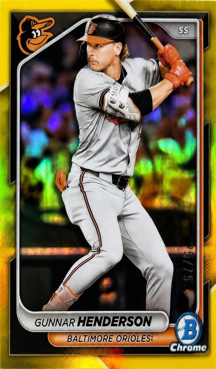 Gunnar Henderson 2024 bowman Bowman Chrome