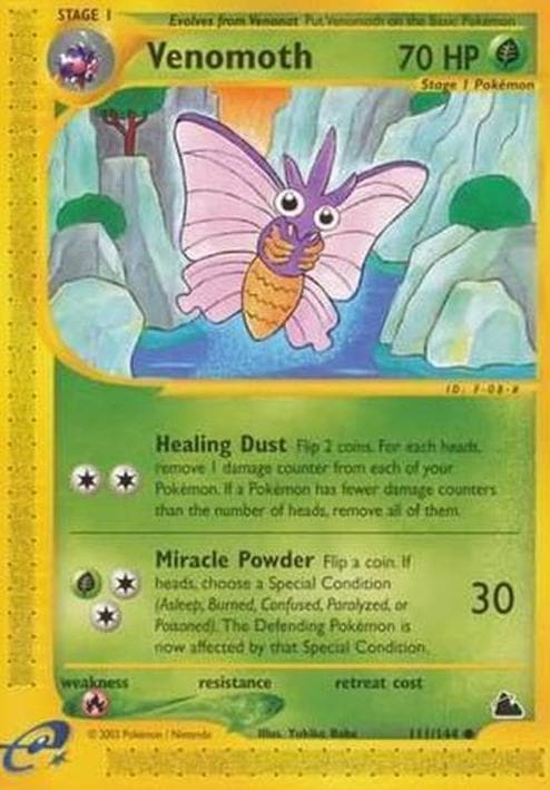 Venomoth trading card