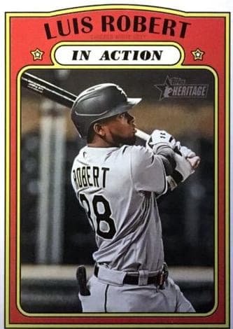 Luis Robert 2021 topps Topps Heritage