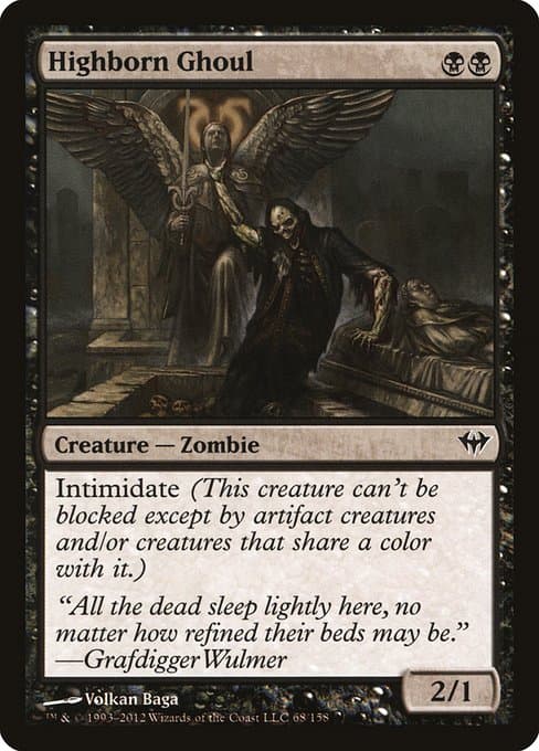 Highborn Ghoul 2012 Magic: The Gathering Dark Ascension