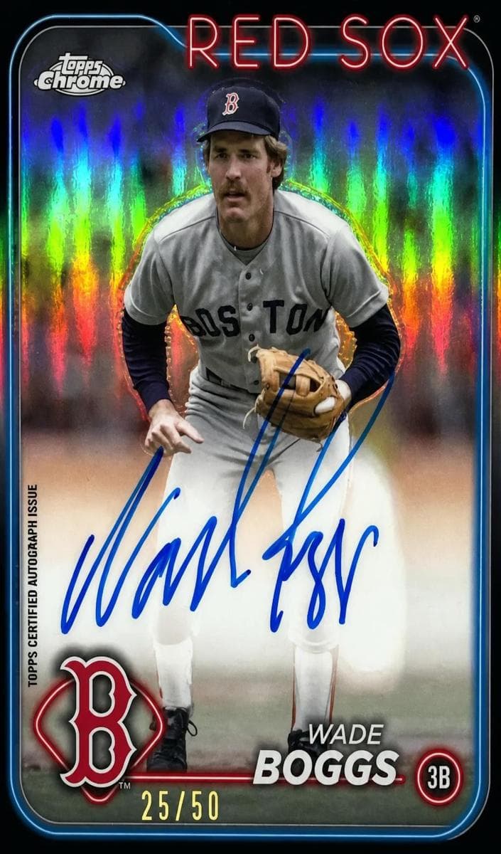 Wade Boggs 2024 topps Topps Chrome Update