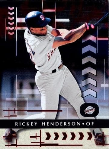 Rickey Henderson 2001 leaf Leaf Certified Materials