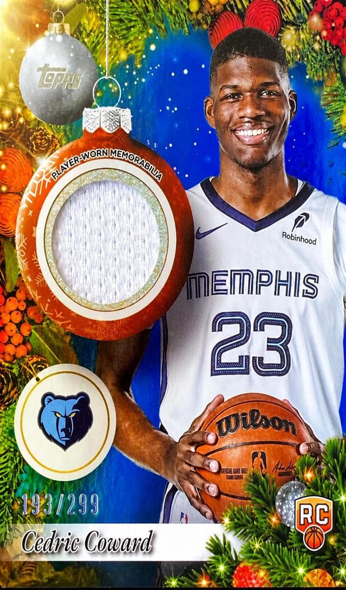 Cedric Coward 2025 topps Topps Holiday