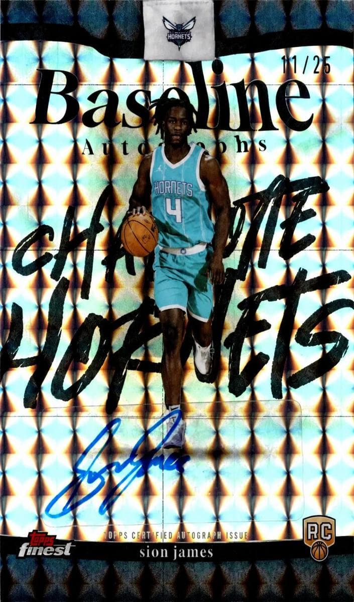 Sion James 2025 topps Topps Finest
