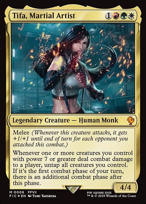 Tifa, Martial Artist 2025 Magic: The Gathering Final Fantasy Commander Borderless